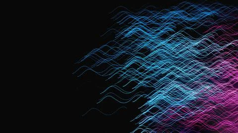 Abstract blurred light on the black background Stock Photos