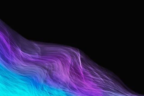 Abstract blurred light on the black background Stock Photos