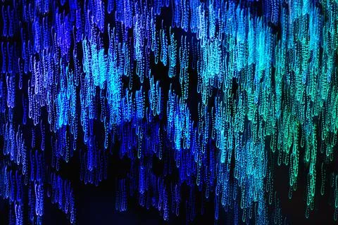 Abstract blurred light on the black background 写真素材