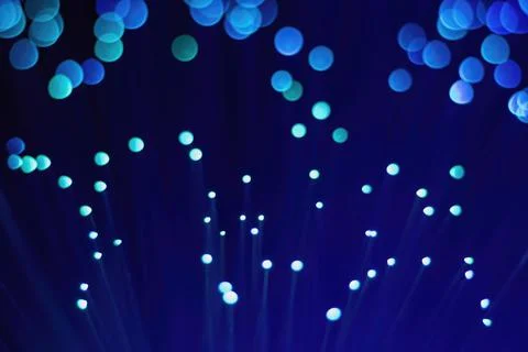 Abstract blurred light on the blue background Stock Photos