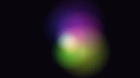 Abstract blurred light bokeh with vibrant purple yellow and green colors Video stock 335117429