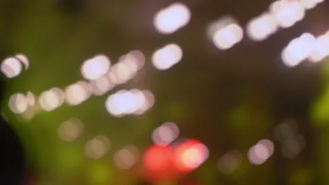 Abstract Blurred Lights Background featuring Warm and Cool Hues Stock Footage 290846276