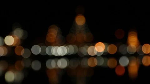 Abstract blurred lights at the night Stock-Footage 105896436