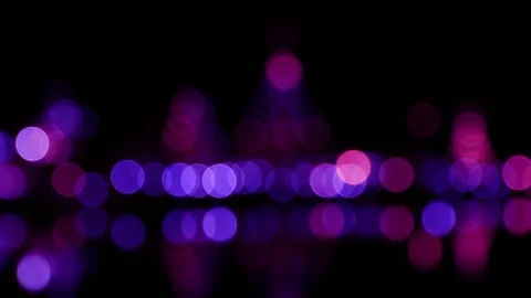 Abstract blurred lights at the night Stock Footage 105896938