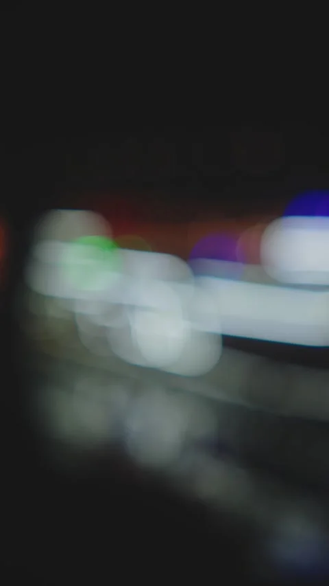 Abstract Blurred Lights in Vertical Frame Stock Footage 327555678