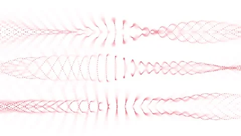 Abstract blurred lines looping on white background Video stock 341432394