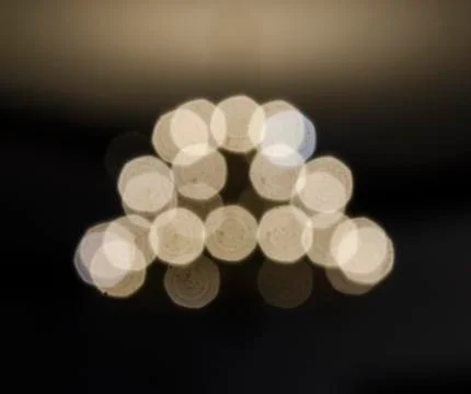 Abstract blurred molecula-like lights Foto stock