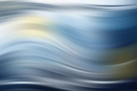 Abstract blurred motion background in blue white and yellow colors Stock Illustration