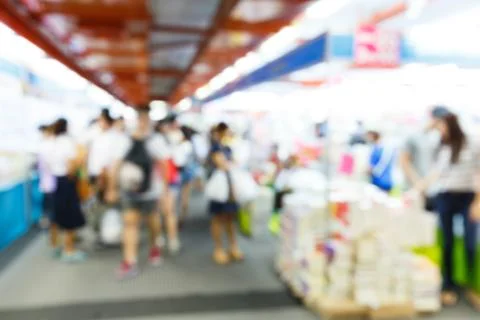 Abstract blurred people Stock Photos