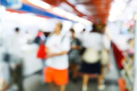 Abstract blurred people Stock Photos