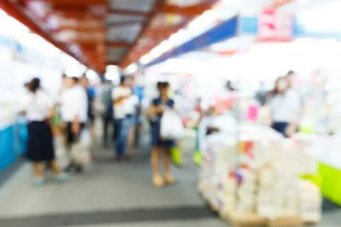 Abstract blurred people Stock Photos