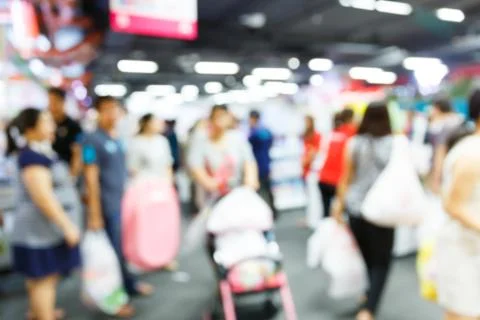 Abstract blurred people Stock Photos