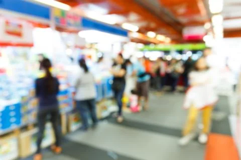 Abstract blurred people Stock Photos