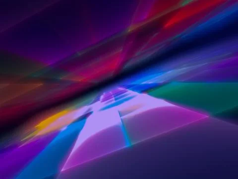 Abstract blurred perspective background -digitally generated 3d illustration Stock Illustration