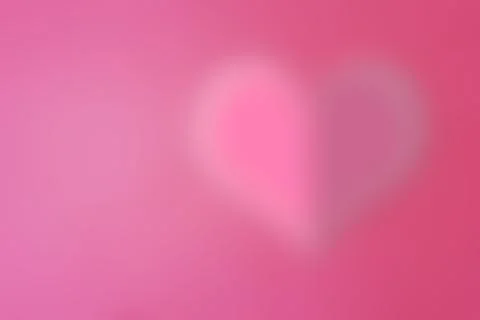 Abstract blurred pink heart background for Valentine's Day Stock Illustration
