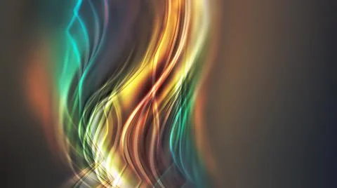 Abstract Blurred Rainbow Lines Stock Illustration