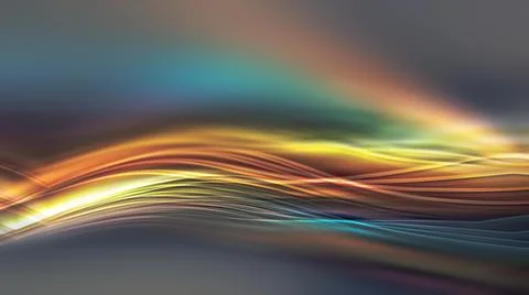 Abstract Blurred Rainbow Lines Stock Illustration