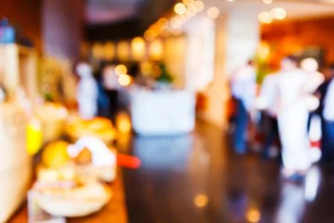 Abstract blurred restaurant Stock Photos