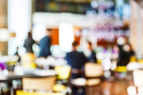 Abstract blurred restaurant Stock Photos