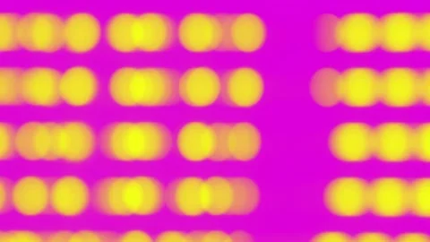 Abstract blurred round yellow lights bokeh pattern on pink background Stock Footage 346425638