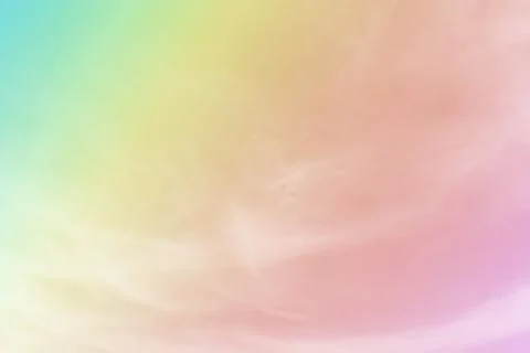 Abstract blurred soft cloud background with a pastel multicolored gradient. F Stock Photos