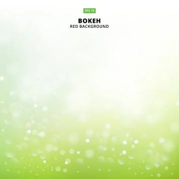 Abstract blurred soft focus bokeh of bright green color background concept, c Illustrazione stock