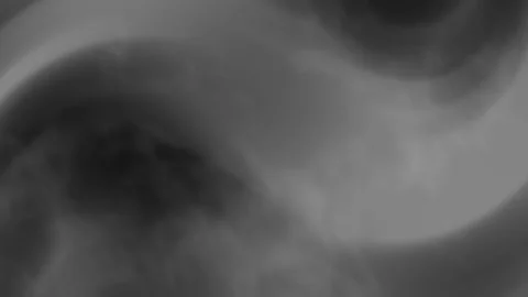 Abstract blurred swirl black grey gradient background shapes in light smoke grad 库存影片 336364688
