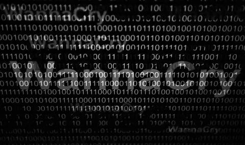 Abstract blurred Tech Digital Data Transfer Numerical continuous code in gree Stock Photos