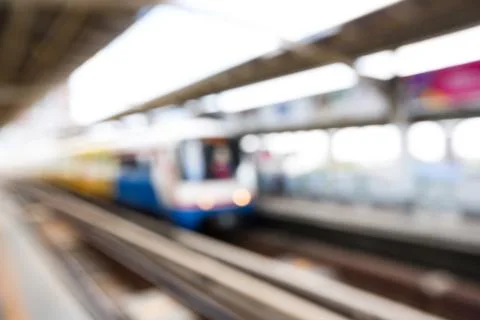 Abstract blurred train Stock Photos