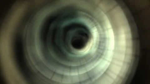 Abstract Blurred Tunnel with Circular Optical Effect in Soft Tones Video stock 297858379