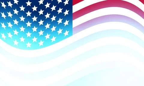 Abstract blurred usa flag background Stock Illustration