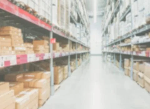 Abstract blurred of warehouse Stock Photos