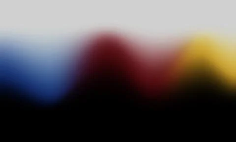 Abstract Blurred Wave Background with Multi-Color Red Blue and Yellow Gradi.. Stock Illustration