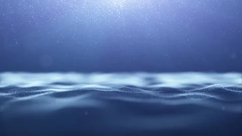 Abstract blurred waves with glitter dots looping background Stock Footage 337244608