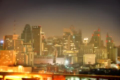 Abstract blurry background of cityscape on top view. Stock Photos
