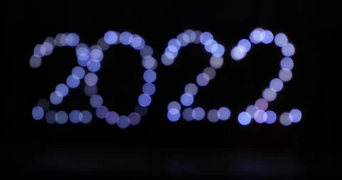 Abstract blurry background with New Year and Christmas 2022 Видео 161007477