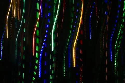 Abstract blurry background with pattern from colorful traces of lights 写真素材