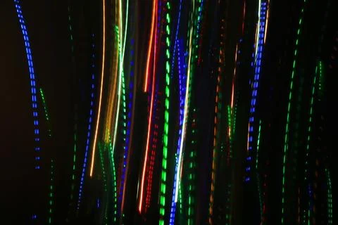Abstract blurry background with pattern from colorful traces of lights 写真素材