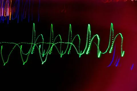 Abstract blurry background with pattern from colorful traces 스톡 사진