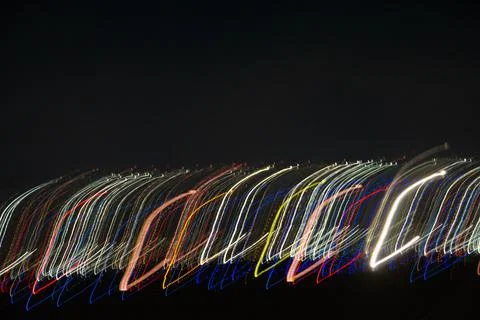 Abstract blurry background with pattern from colorful traces Stock Photos
