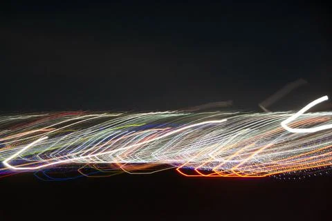 Abstract blurry background with pattern from colorful traces Stock Photos