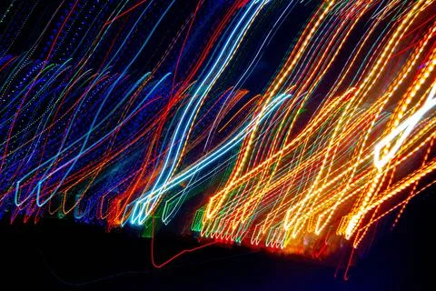 Abstract blurry background with pattern from colorful traces Stock Photos