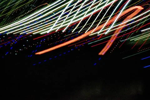 Abstract blurry background with pattern from colorful traces Stock Photos