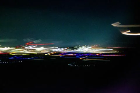 Abstract blurry background with pattern from colorful traces 스톡 사진