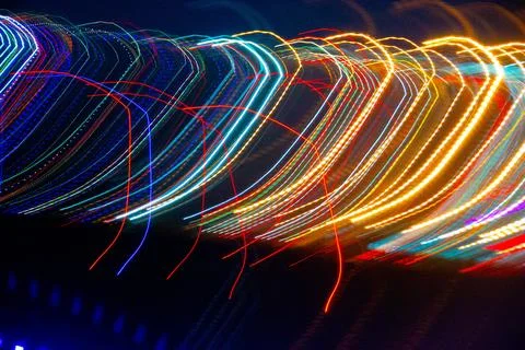 Abstract blurry background with pattern from colorful traces Stock Photos