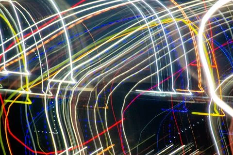 Abstract blurry background with pattern from colorful traces Stock Photos