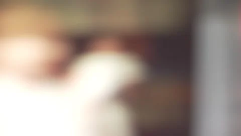 Abstract blurry background with soft warm glowing lights and shadows. Stock Footage 341217977