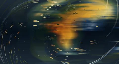 Abstract blurry background with splatters Stock Illustration