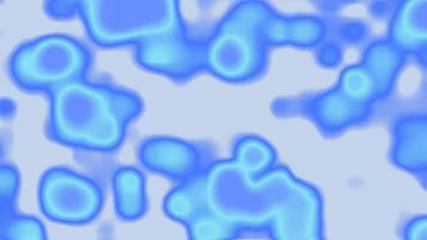 Abstract Blurry Blue Fluid Pattern Background With Organic Shapes Illustrazione stock