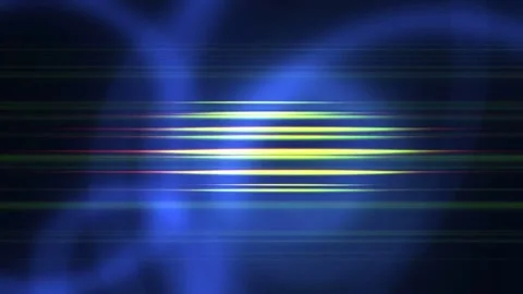 Abstract blurry blue rings rotating with light bokeh background Stock-Footage 263399595